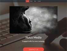 Tablet Screenshot of nutzz-media.com
